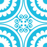 7" X 7" Aqua Gerber Removable Peel and Stick Tiles - Homeroots - Flyclothing LLC