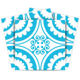 8" X 8" Aqua Gerber Removable Peel and Stick Tiles - Homeroots - Flyclothing LLC