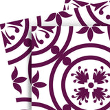 7" X 7" Merlot Lisa Removable Peel and Stick Tiles - Homeroots - Flyclothing LLC