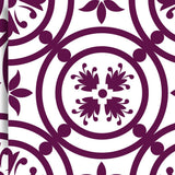 8" X 8" Merlot Lisa Removable Peel and Stick Tiles - Homeroots - Flyclothing LLC