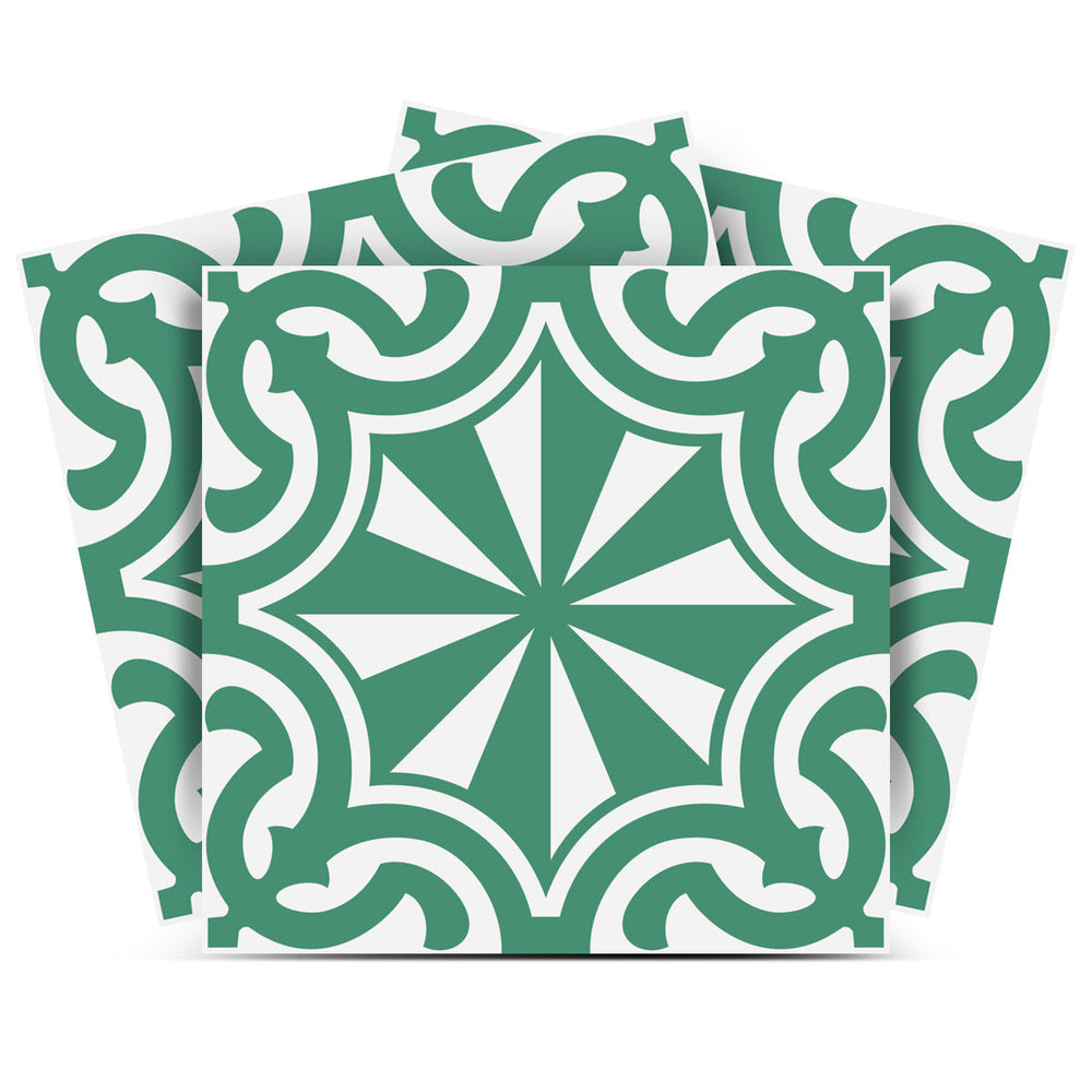 8" X 8" Glenda Sage Removable Peel and Stick Tiles - Homeroots - Flyclothing LLC