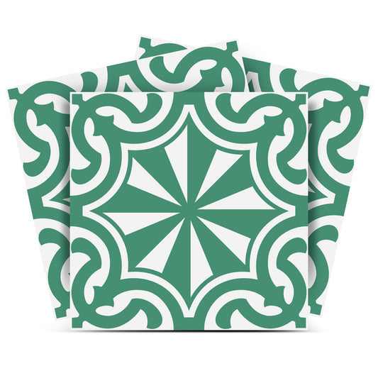 8" X 8" Glenda Sage Removable Peel and Stick Tiles - Homeroots