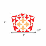 6" X 6" Roja Hola Removable Peel and Stick Tiles - Homeroots - Flyclothing LLC