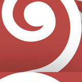 7" x 7" Brick Red And White Scroll Peel and Stick Removable Tiles - Homeroots