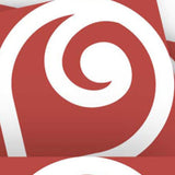 8" x 8" Brick Red And White Scroll Peel and Stick Removable Tiles - Homeroots