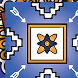 5" x 5" Shades of Blue and Yellow Mosaic Peel and Stick Removable Tiles - Homeroots - Flyclothing LLC