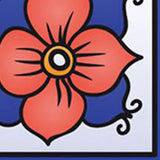 4" x 4" Shades of Blue Celestial Mosaic Peeland Stick Removable Tiles - Homeroots