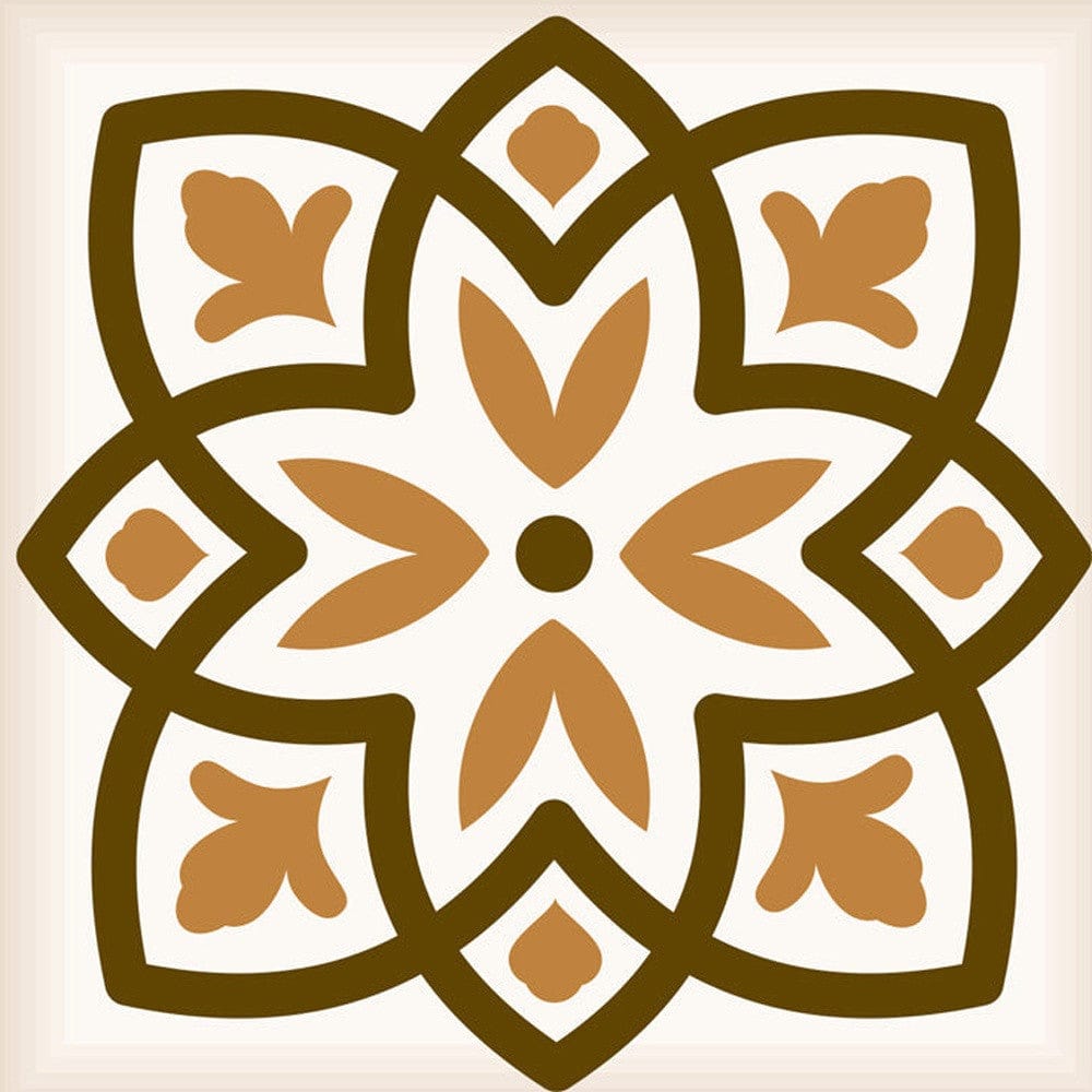 4" x 4" Snickerdoodle Mosaic Pop Peel and Stick Removable Tiles - Homeroots