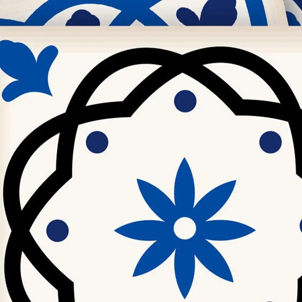 7" x 7" Blue and Aqua Pop Mosaic Peel and Stick Removable Tiles - Homeroots - Flyclothing LLC