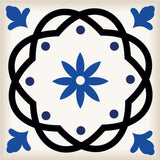 8" x 8" Blue and Aqua Pop Mosaic Peel and Stick Removable Tiles - Homeroots - Flyclothing LLC