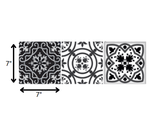 7" x 7" Shades of Grey Mosaic Peel and Stick Removable Tiles - Homeroots - Flyclothing LLC