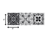 8" x 8" Shades of Grey Mosaic Peel and Stick Removable Tiles - Homeroots - Flyclothing LLC