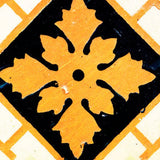 5" x 5" Gold Snowflake Peel and Stick Removable Tiles - Homeroots