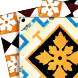 4" x 4" Snowflake and Diamond Peel and Stick Removable Tiles - Homeroots