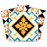 8" x 8" Snowflake and Diamond Peel and Stick Removable Tiles - Homeroots