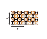 6" x 6" Mini Snowflakes and Squares Peel and Stick Removable Tiles - Homeroots