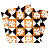 6" x 6" Mini Snowflakes and Squares Peel and Stick Removable Tiles - Homeroots