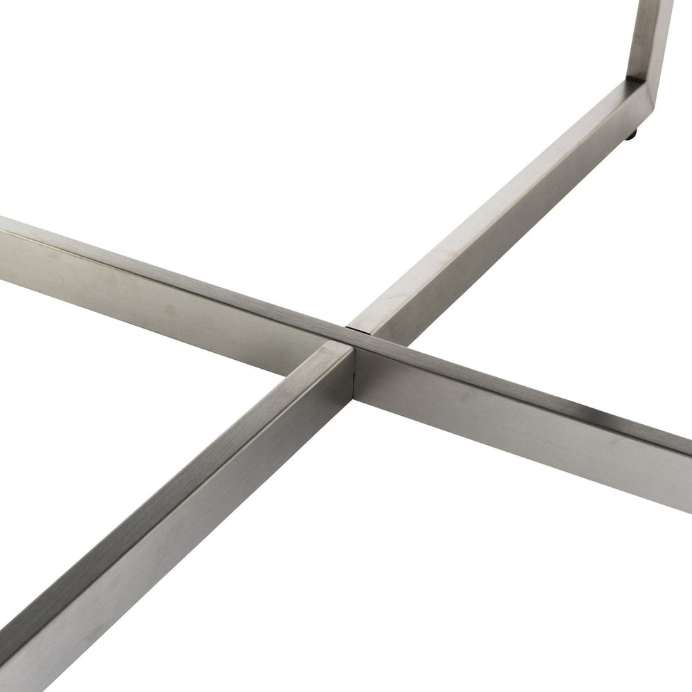 36" Black And Silver Faux Marble Round Coffee Table - Homeroots - Flyclothing LLC