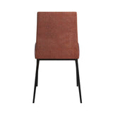 Set of Two Brown and Rust Stainless Steel Chairs - Homeroots - Flyclothing LLC