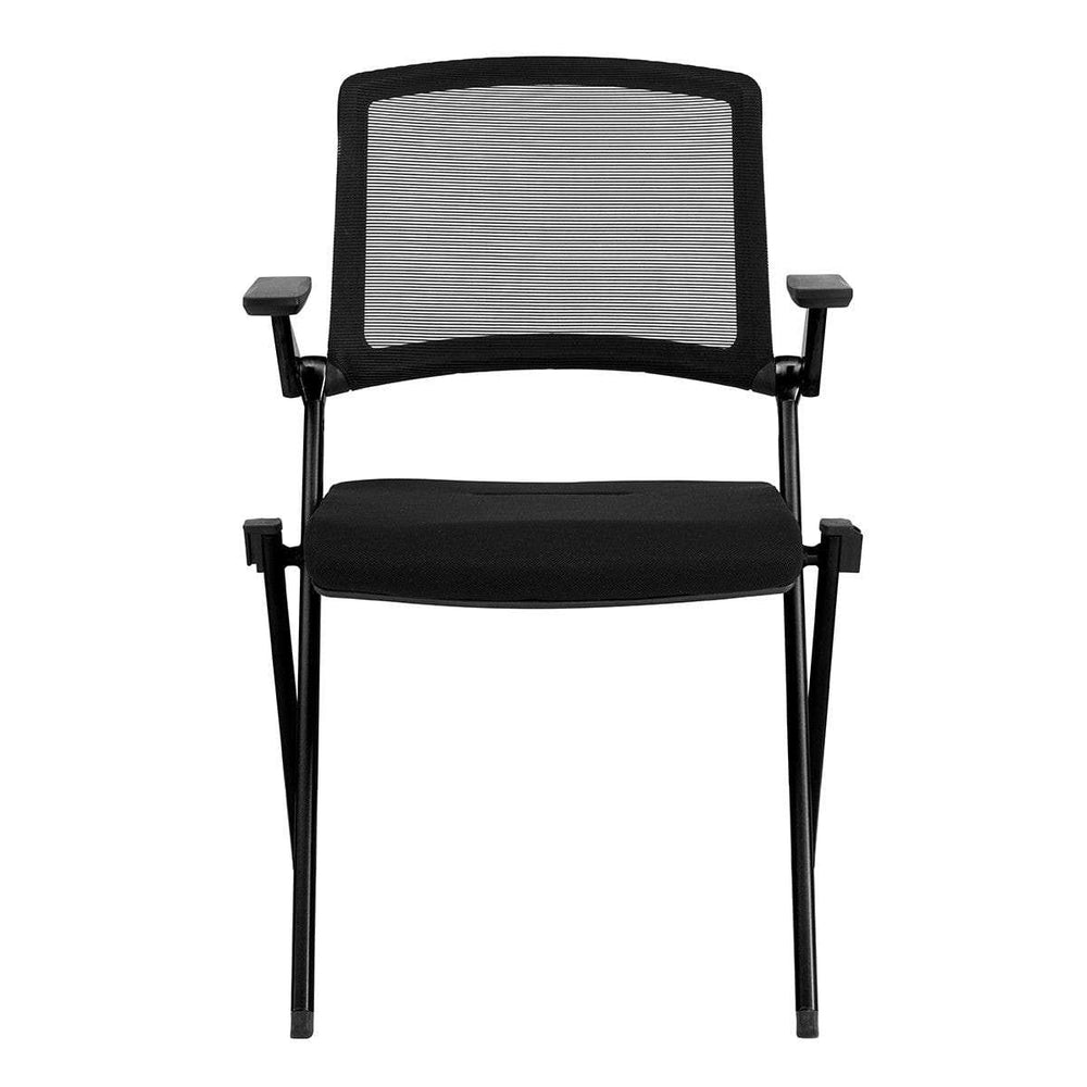 Set of Two Black Mesh Conference Office Chair - Homeroots - Flyclothing LLC