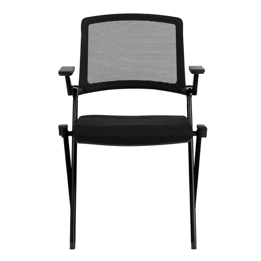 Set of Two Black Mesh Conference Office Chair - Homeroots - Flyclothing LLC