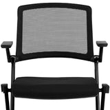 Set of Two Black Mesh Conference Office Chair - Homeroots - Flyclothing LLC