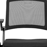 Set of Two Black Mesh Rolling Conference Office Chair - Homeroots - Flyclothing LLC