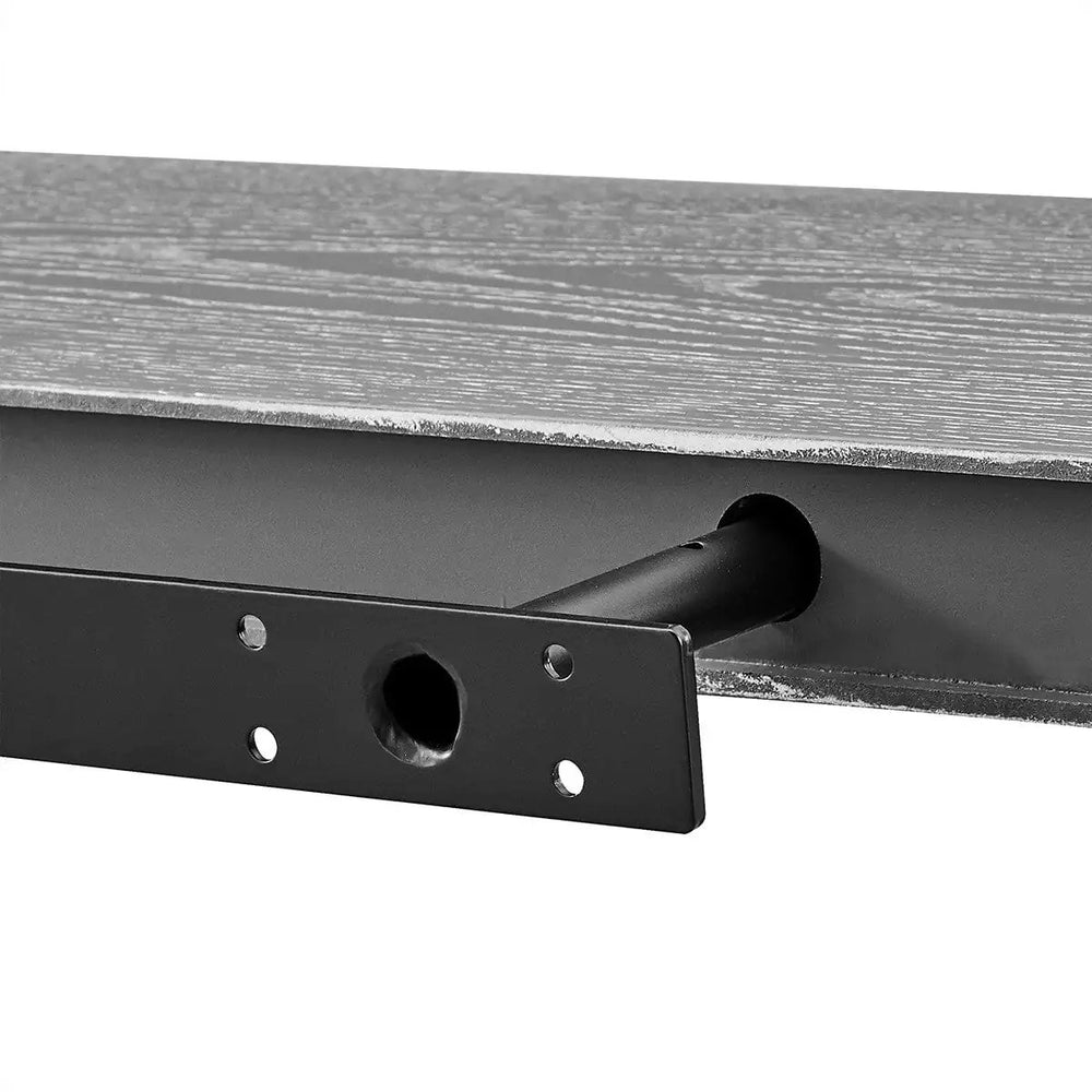 43" Dark Gray Whitewash Wooden Floating Shelf - Homeroots - Flyclothing LLC