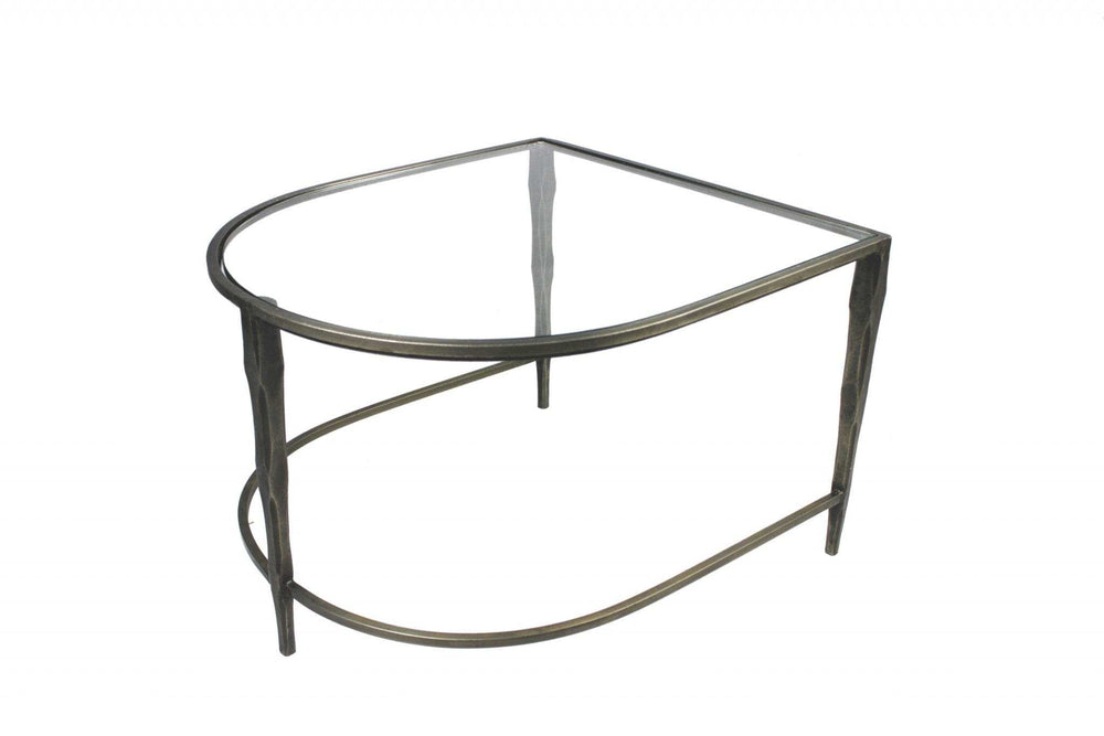 Set of 2 Black Marble Top and Glass Coffee Tables - Homeroots - Flyclothing LLC