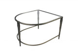 Set of 2 Black Marble Top and Glass Coffee Tables - Homeroots - Flyclothing LLC