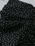 Polka Dot Notched Ruffled Cap Sleeve Blouse - Trendsi - Flyclothing LLC