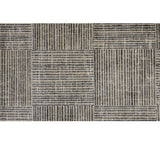 2' X 4' Modern Geo Lines in Squares Washable Floor Mat - Homeroots - Flyclothing LLC