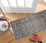 2' X 6' Gray and Brown Cheetah Washable Runner Rug - Homeroots - Flyclothing LLC