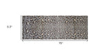 2' X 6' Gray and Brown Cheetah Washable Runner Rug - Homeroots - Flyclothing LLC