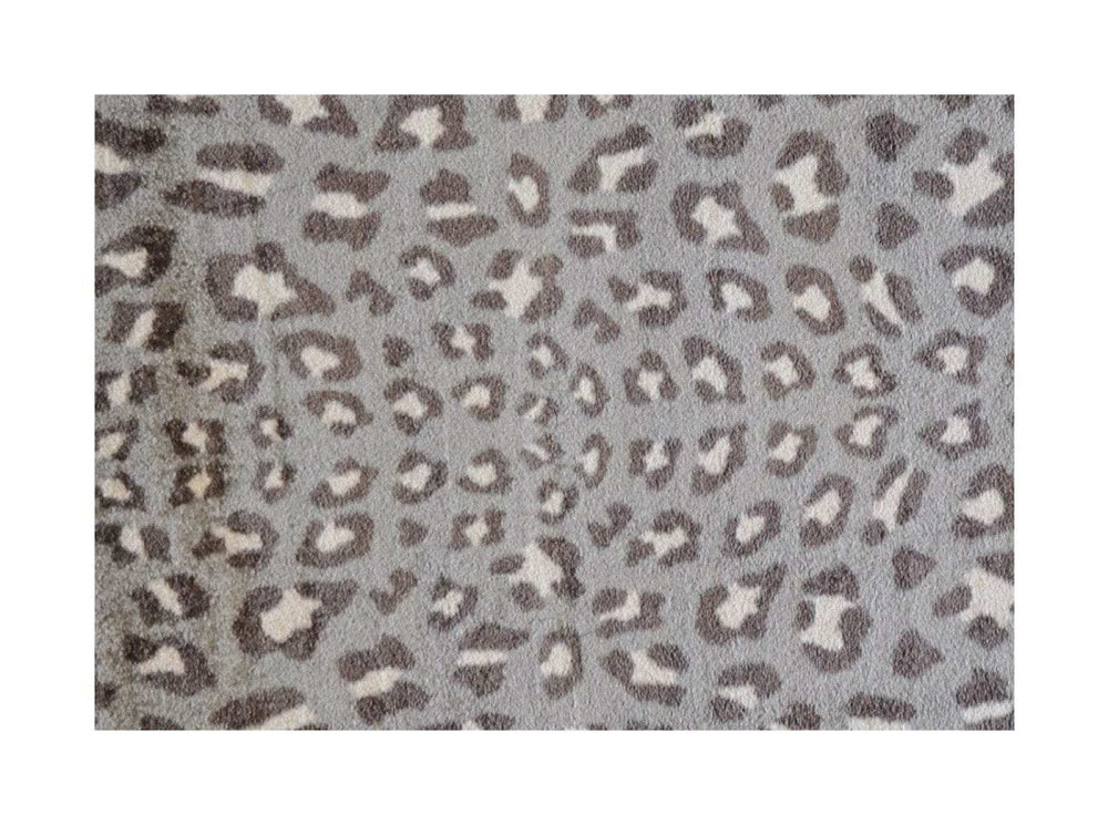 2' X 3' Gray and Brown Cheetah Washable Floor Mat - Homeroots - Flyclothing LLC