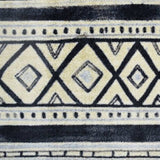 2' X 4' Black and Gray Modern Tribal Washable Floor Mat - Homeroots - Flyclothing LLC