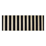 2' X 6' Black and Tan Wide Stripe Washable Runner Rug - Homeroots - Flyclothing LLC