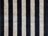 2' X 3' Black and Tan Wide Stripe Washable Floor Mat - Homeroots - Flyclothing LLC