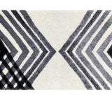 2' X 3' Black and Gray Abstract Arrow Washable Floor Mat - Homeroots - Flyclothing LLC