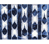 2' X 3' Shades of Blue Abstract Stripes Washable Floor Mat - Homeroots - Flyclothing LLC