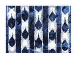 2' X 3' Shades of Blue Abstract Stripes Washable Floor Mat - Homeroots - Flyclothing LLC