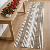 2' X 6' Sandy Shores Regatta Stripe Washable Runner Rug - Homeroots - Flyclothing LLC