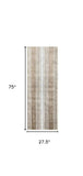 2' X 6' Sandy Shores Regatta Stripe Washable Runner Rug - Homeroots - Flyclothing LLC