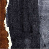 2' X 6' Gray and Brown Abstract Southwest Washable Runner Rug - Homeroots - Flyclothing LLC