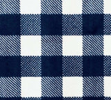 2' X 6' Navy and White Buffalo Plaid Washable Runner Rug - Homeroots - Flyclothing LLC