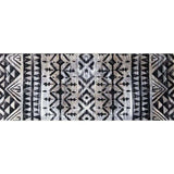 2' X 6' Black and Gray Aztec Washable Runner Rug - Homeroots - Flyclothing LLC