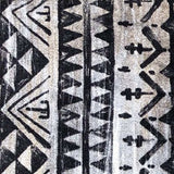 2' X 6' Black and Gray Aztec Washable Runner Rug - Homeroots - Flyclothing LLC