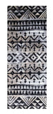 2' X 6' Black and Gray Aztec Washable Runner Rug - Homeroots - Flyclothing LLC
