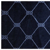 2' X 3' Navy Nautical Knots Washable Floor Mat - Homeroots - Flyclothing LLC