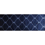 2' X 6' Navy Nautical Knots Washable Runner Rug - Homeroots - Flyclothing LLC